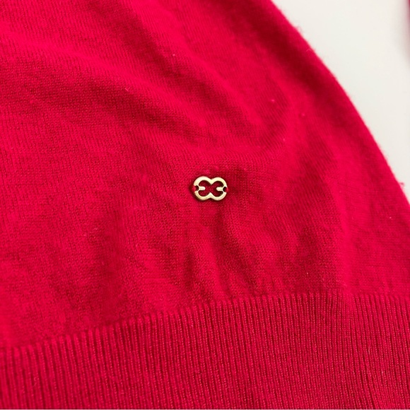 Escada Red Cashmere Long Sleeve Sweater - Size 34 - Picture 4 of 8